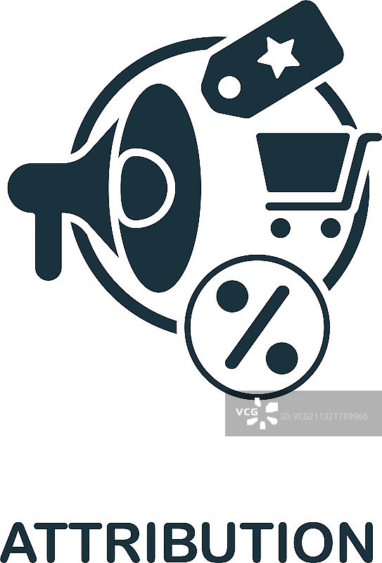 联盟营销归因图标图片素材