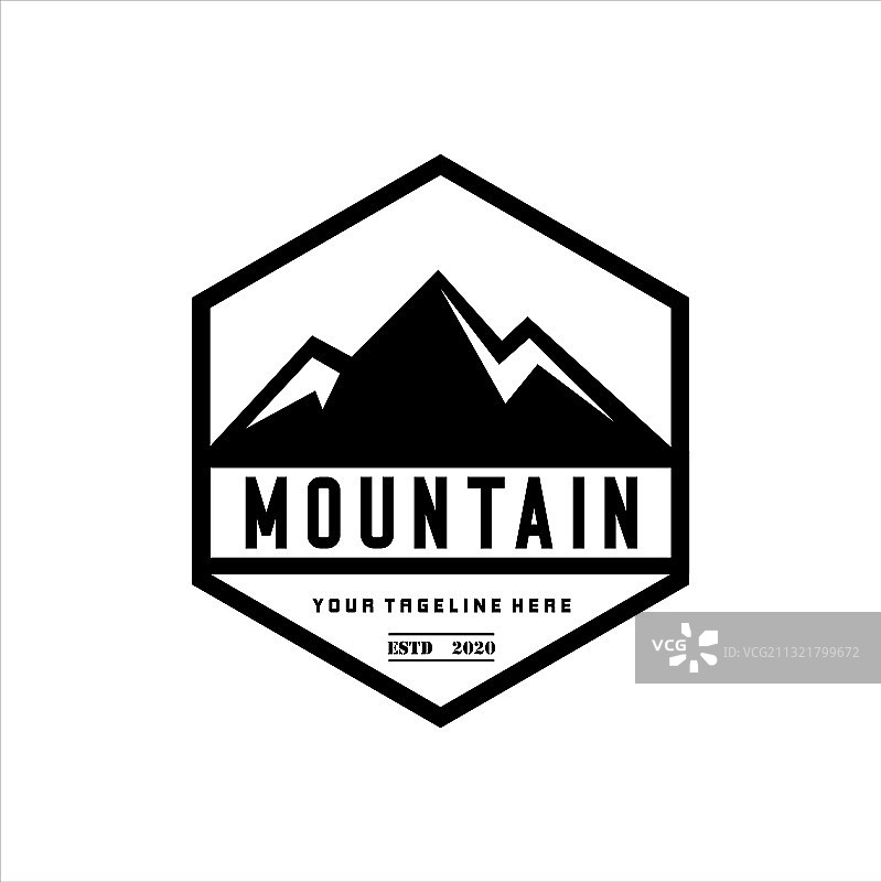 山峰标志图片素材