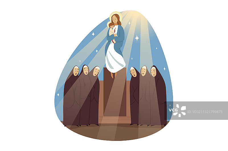 星期六赞美诗宗教圣经图片素材