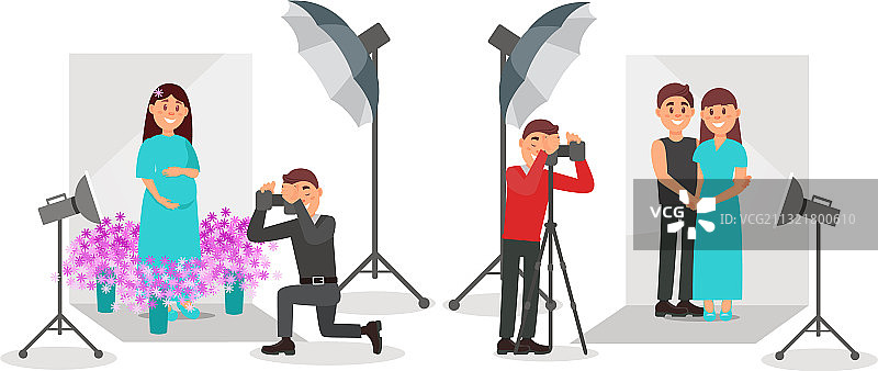 拿着相机拍照的男摄影师图片素材