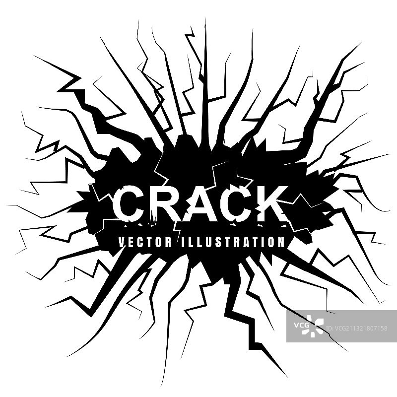 断裂表面效果或破损倒塌框架图片素材