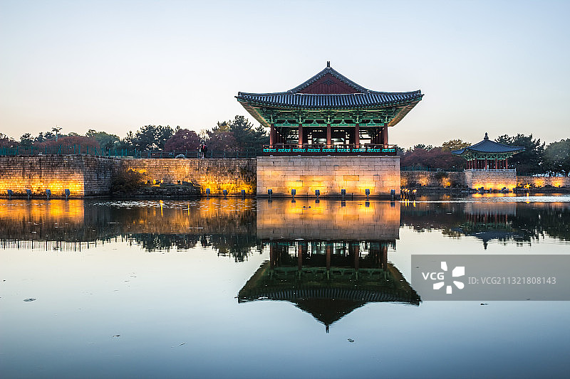 韩国庆州雁鸭池图片素材