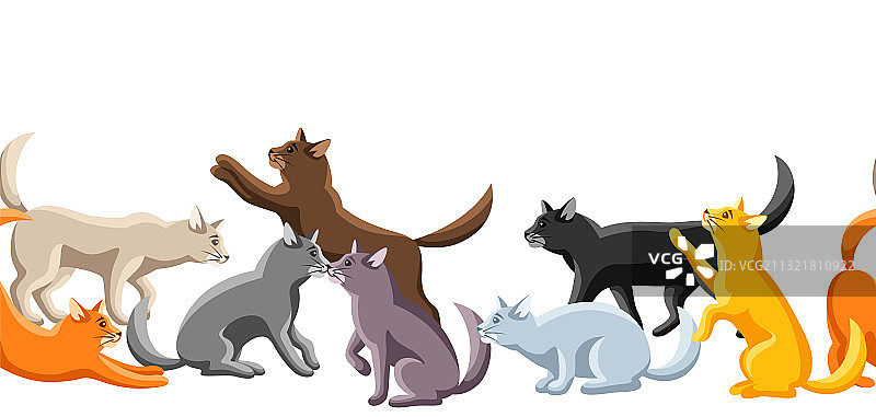 各种风格的猫咪图案图片素材