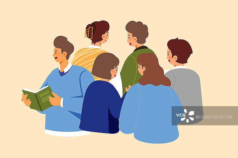 卡通青年节学生在线教育作业辅导成绩文化学习冲刺高考矢量插画图片素材