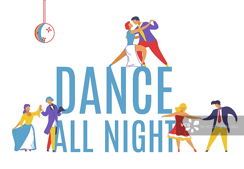 扁平风卡通人物：网页banner社交图片素材