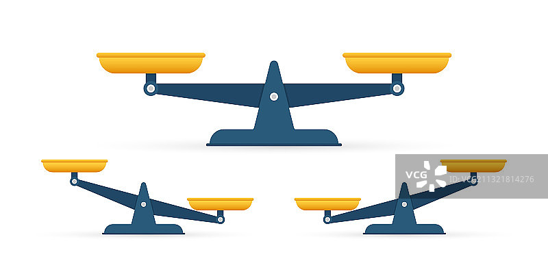 白色背景上的天秤座天平图标图片素材