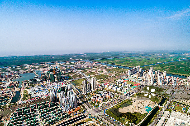 杭州湾城市风光图片素材