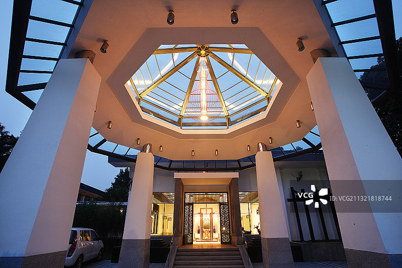 豪华餐厅入口图片素材