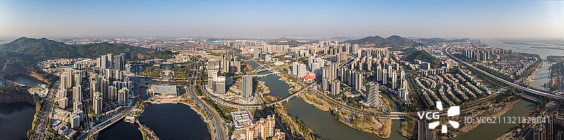 中国广州南沙自贸区城市建筑风光图片素材