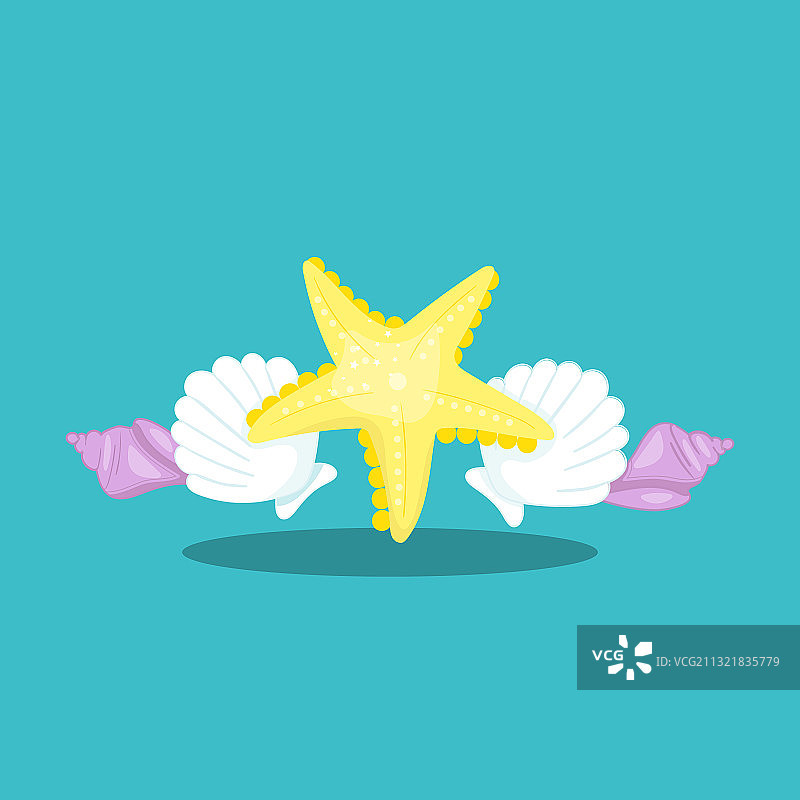 美人鱼小队星星贝壳07图片素材