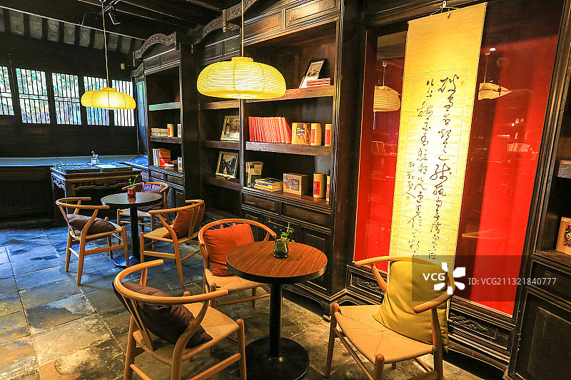 江苏苏州昆山水乡周庄叶楚伧故居南社书院图片素材