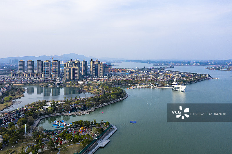 柳叶湖新貌 湖南省常德市武陵区图片素材