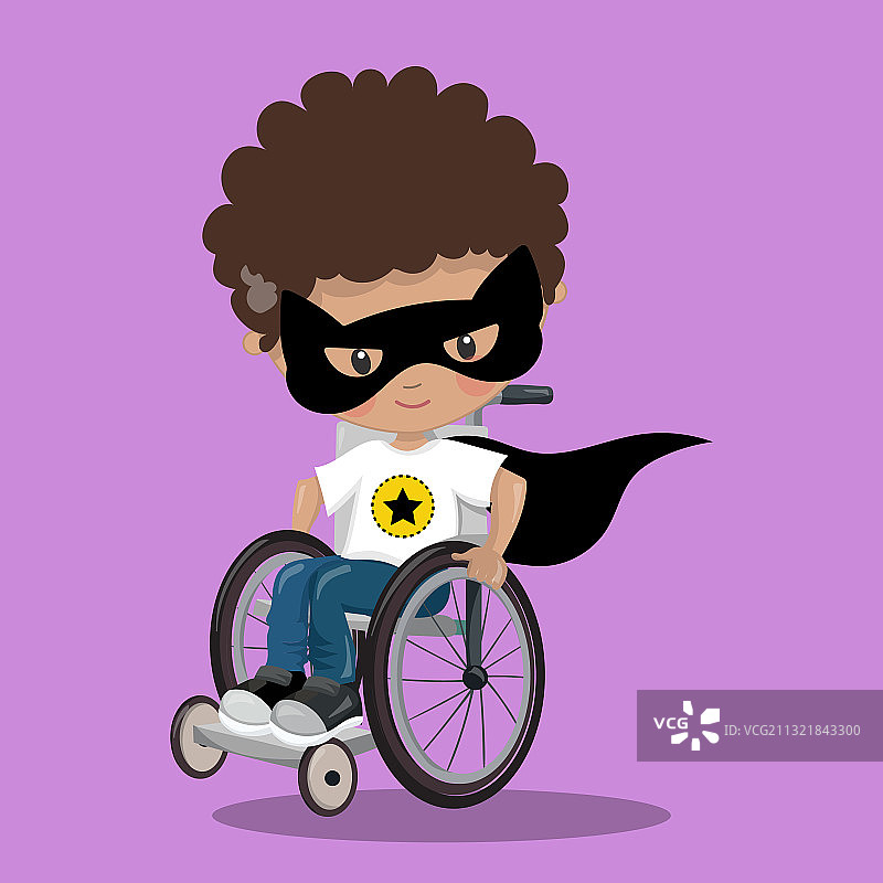 轮椅上的超级英雄04图片素材