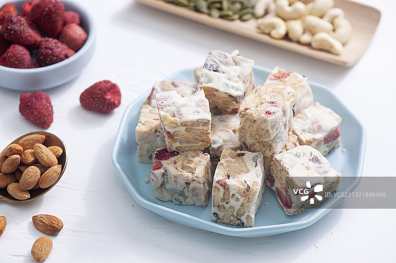 牛轧糖图片素材