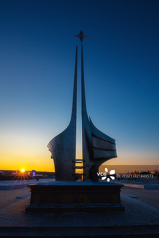 黑龙江漠河大兴安岭地区冬季风光图片素材