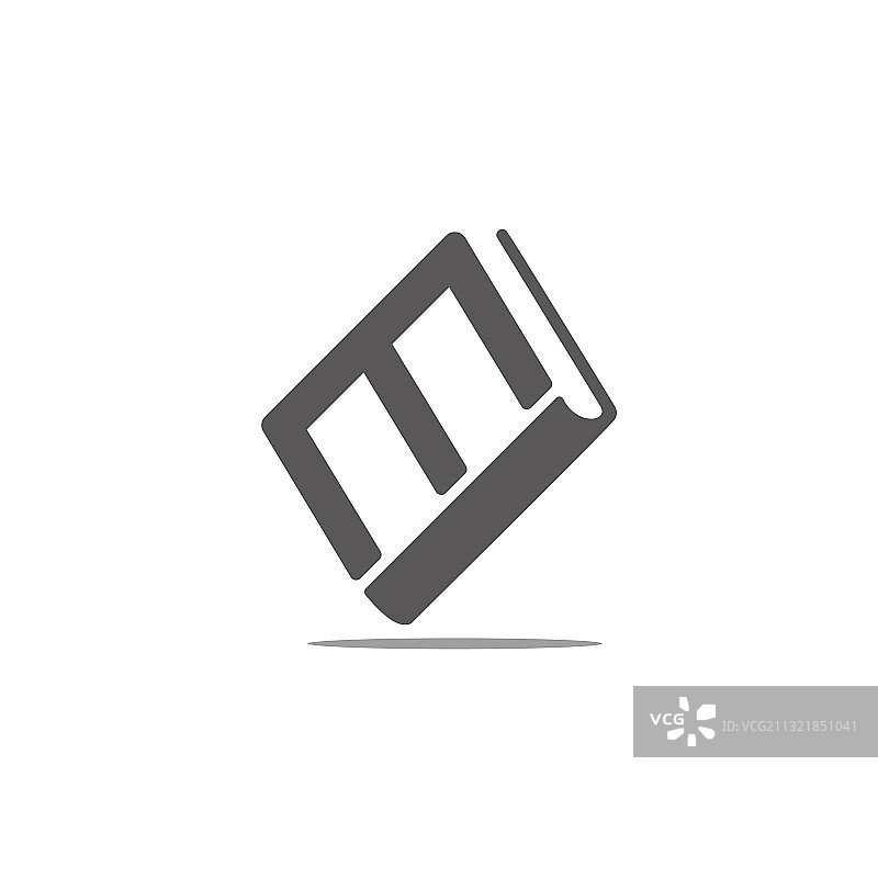字母M书籍教育几何标志图片素材