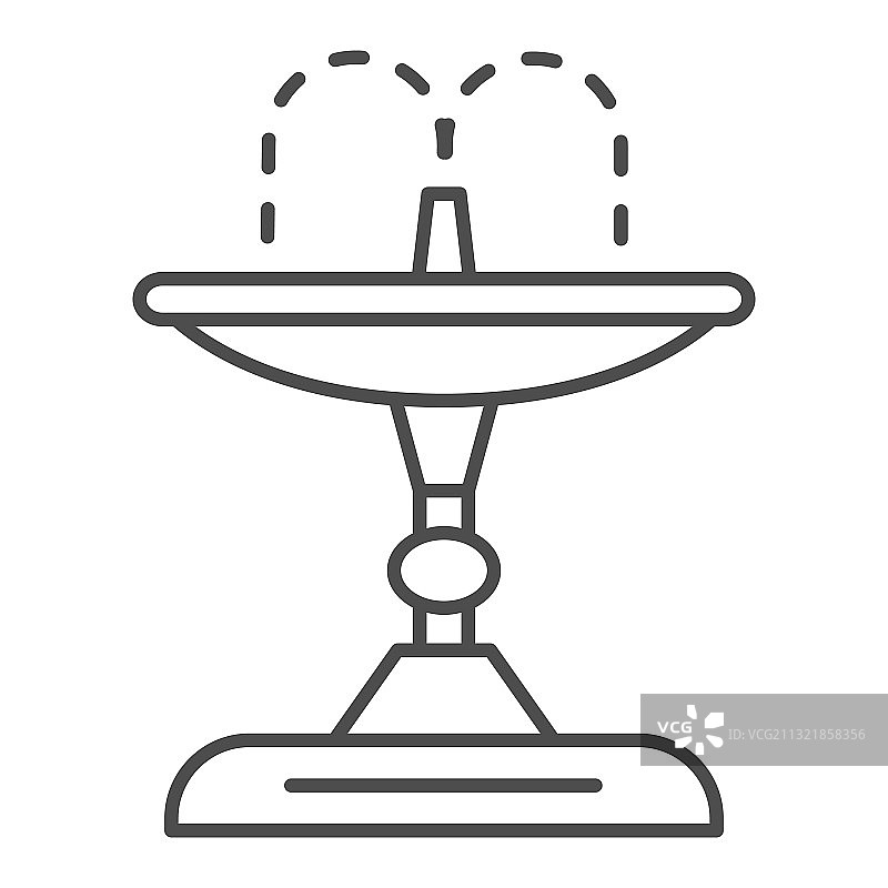 花园和园艺细线条图标图片素材