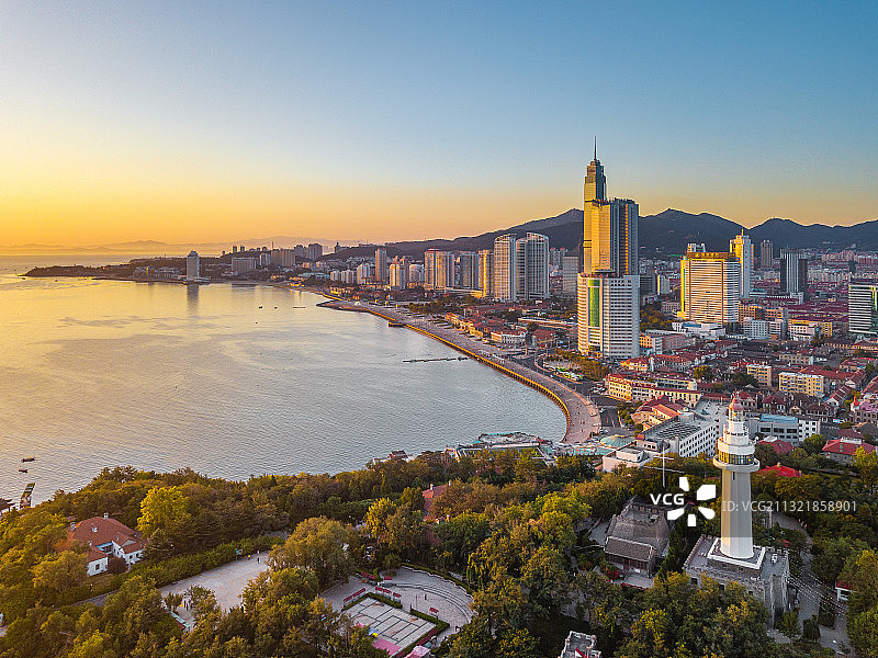 烟台芝罘区莱山区城市风光图片素材