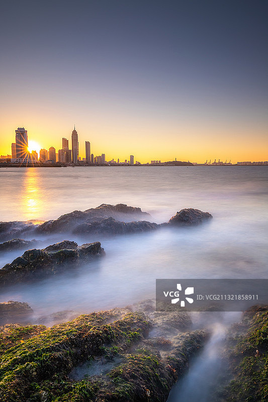 烟台芝罘区莱山区城市风光图片素材