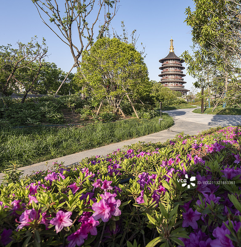 中国隋唐洛阳城国家遗址公园天堂明堂景区图片素材
