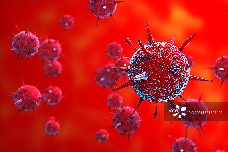 3D新冠病毒图片素材