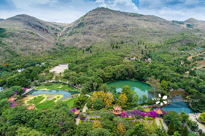 云南省华宁县盘溪七犀潭图片素材