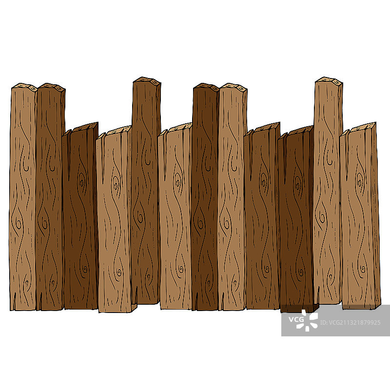 木制栅栏，木板制成的围栏图片素材