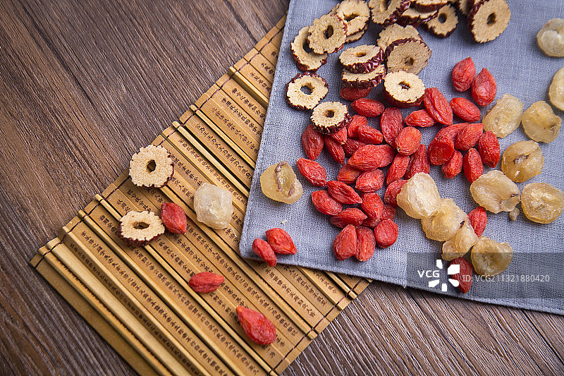 桂圆红枣枸杞干货食材图片素材