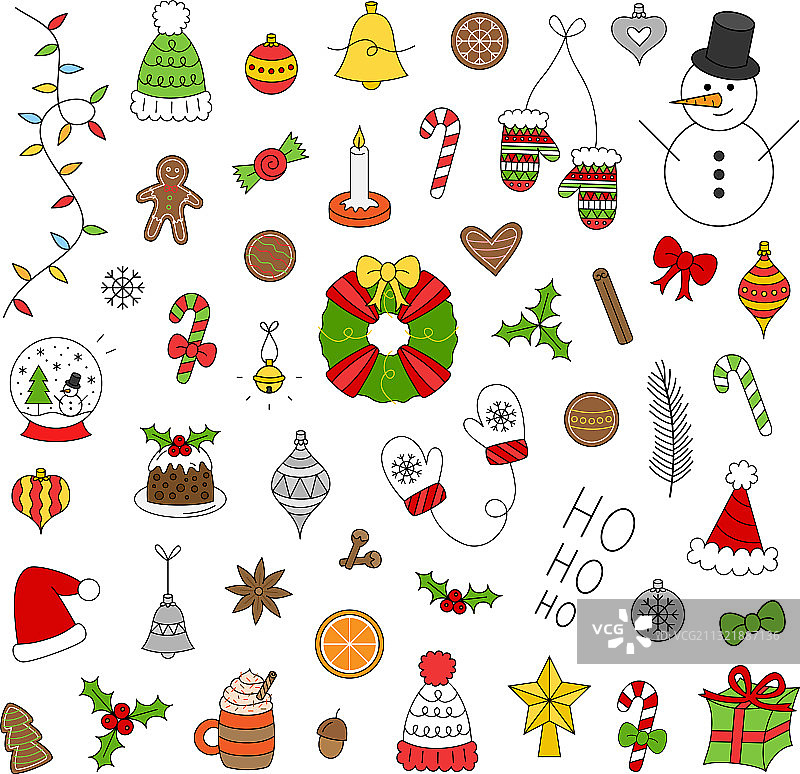 圣诞节套装图片素材