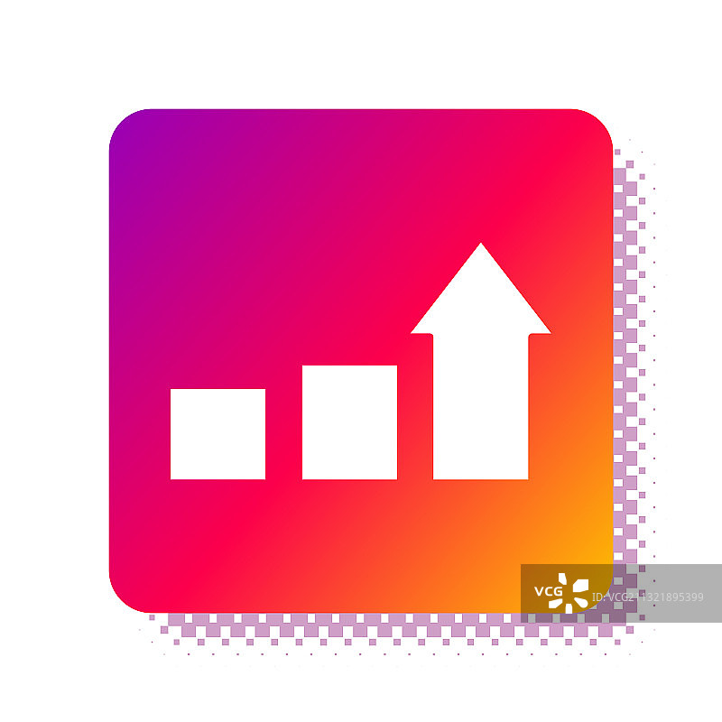 白色金融增长图标图片素材