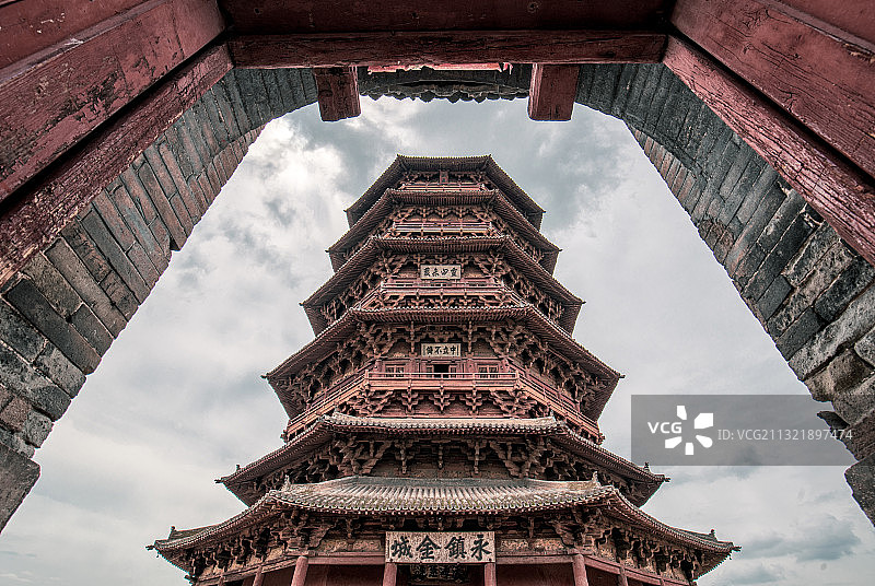 应县木塔图片素材