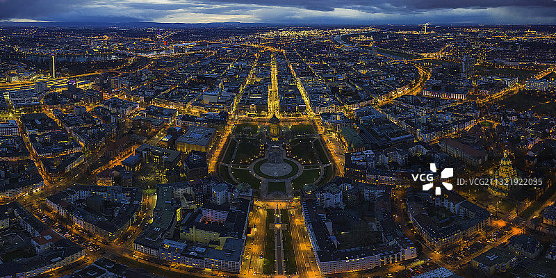 曼海姆全景图图片素材