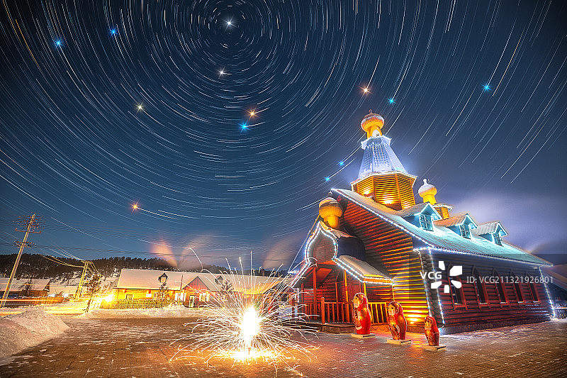 大兴安岭地区冬季冰雪风光图片素材