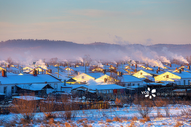 大兴安岭地区冬季冰雪风光图片素材