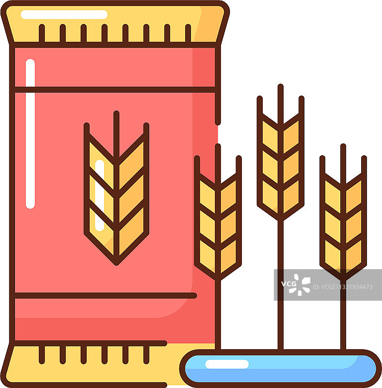 麦芽大麦RGB颜色图标图片素材