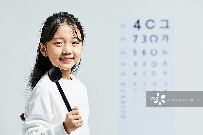儿童视力眼科检查图片素材