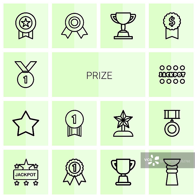 14个奖励图标图片素材