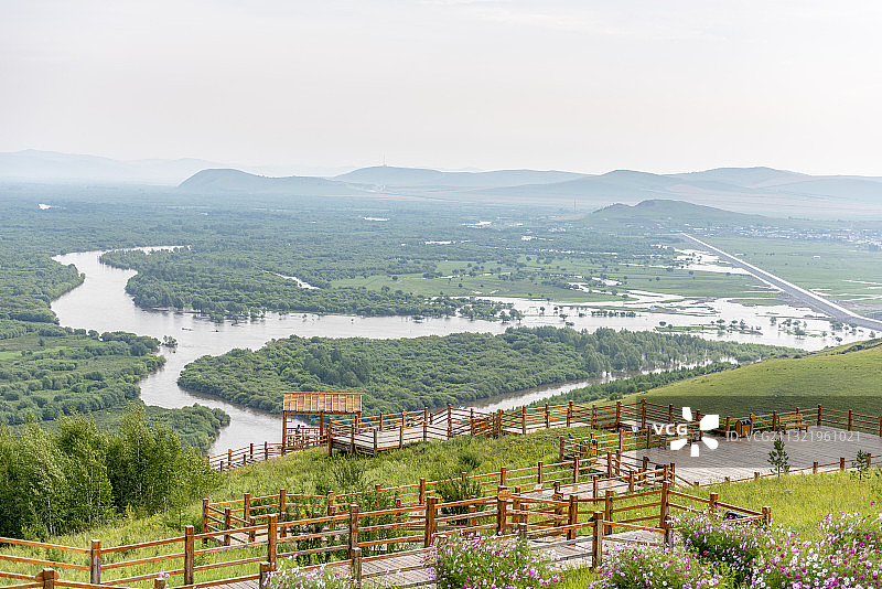 中国内蒙古自治区呼伦贝尔额尔古纳根河国家湿地公园图片素材