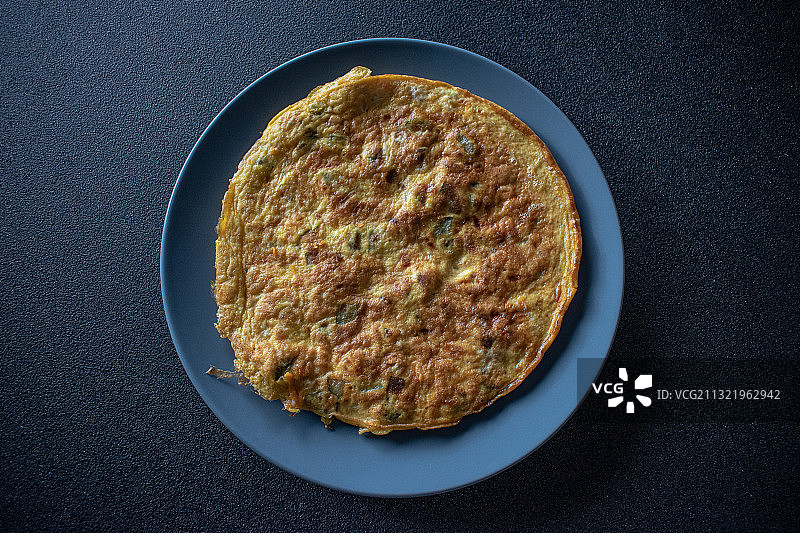 保加利亚盘中食物的俯视图图片素材