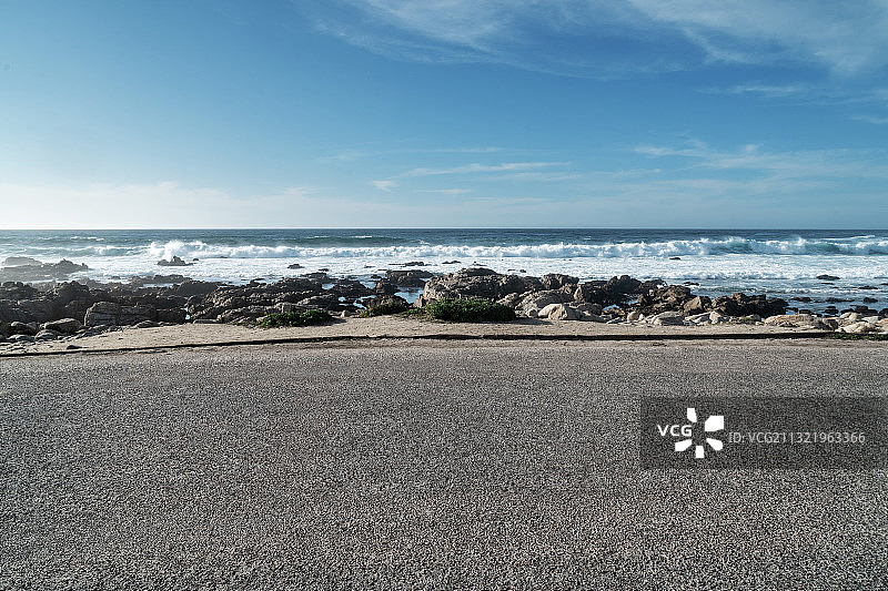 海边的公路图片素材