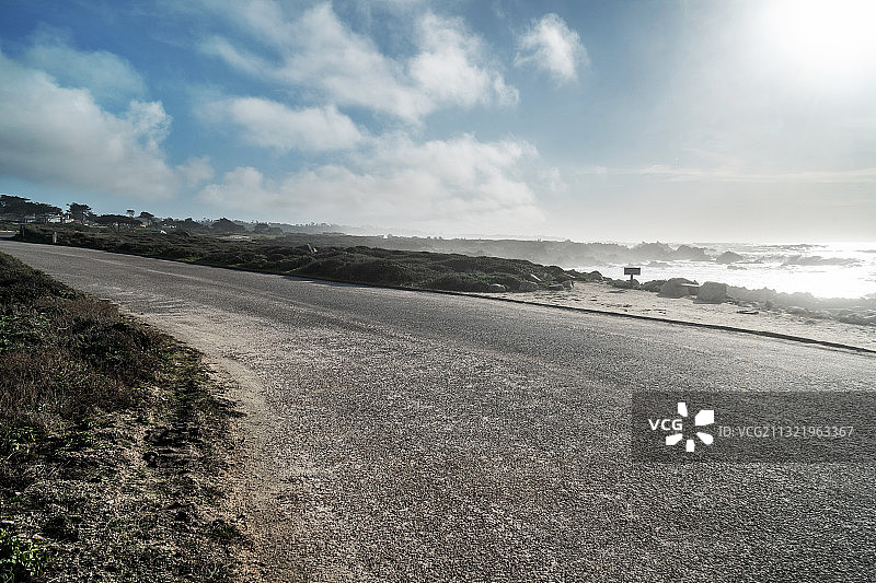 海边的公路图片素材