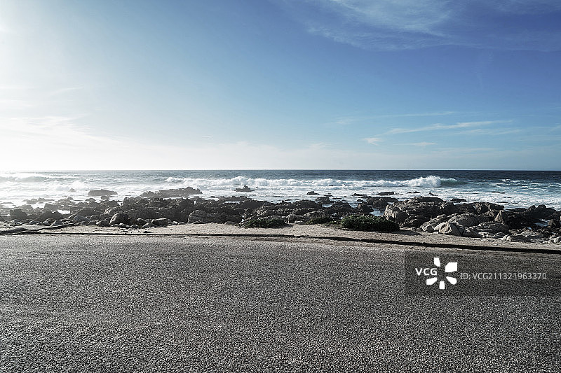 海边的公路图片素材