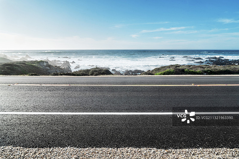 海边的公路图片素材