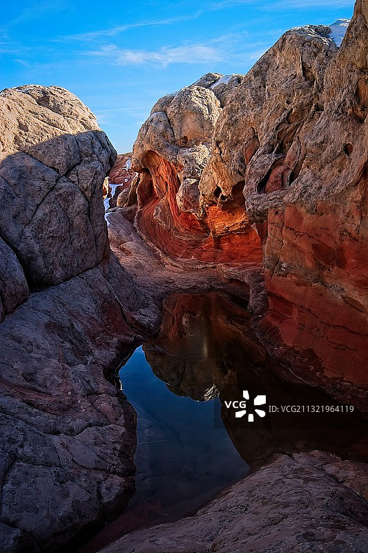 美国亚利桑那州白口袋岩层景观图片素材