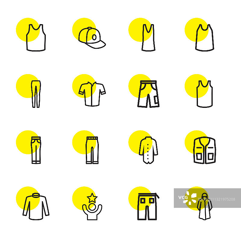 16个休闲图标图片素材