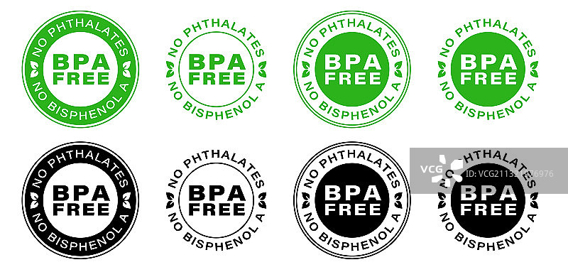 不含BPA的贴纸5A图片素材