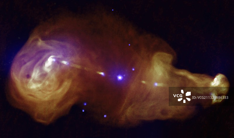 星系和超大质量黑洞图片素材