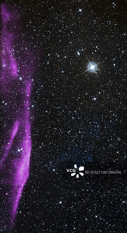 超新星遗迹合成图像图片素材