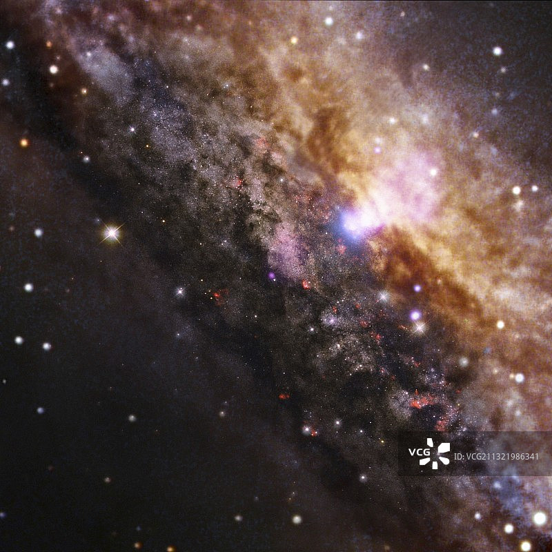 NGC 4945星系光学图像图片素材