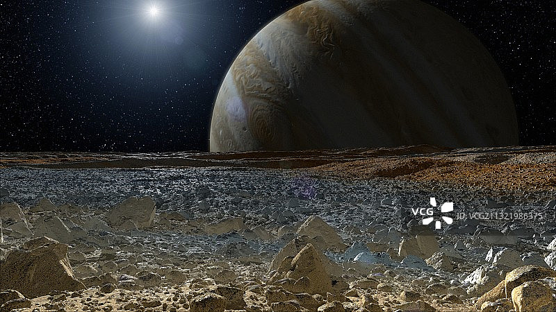 木卫二表面艺术作品图片素材